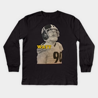 Pittsburgh Legend - Watt Kids Long Sleeve T-Shirt